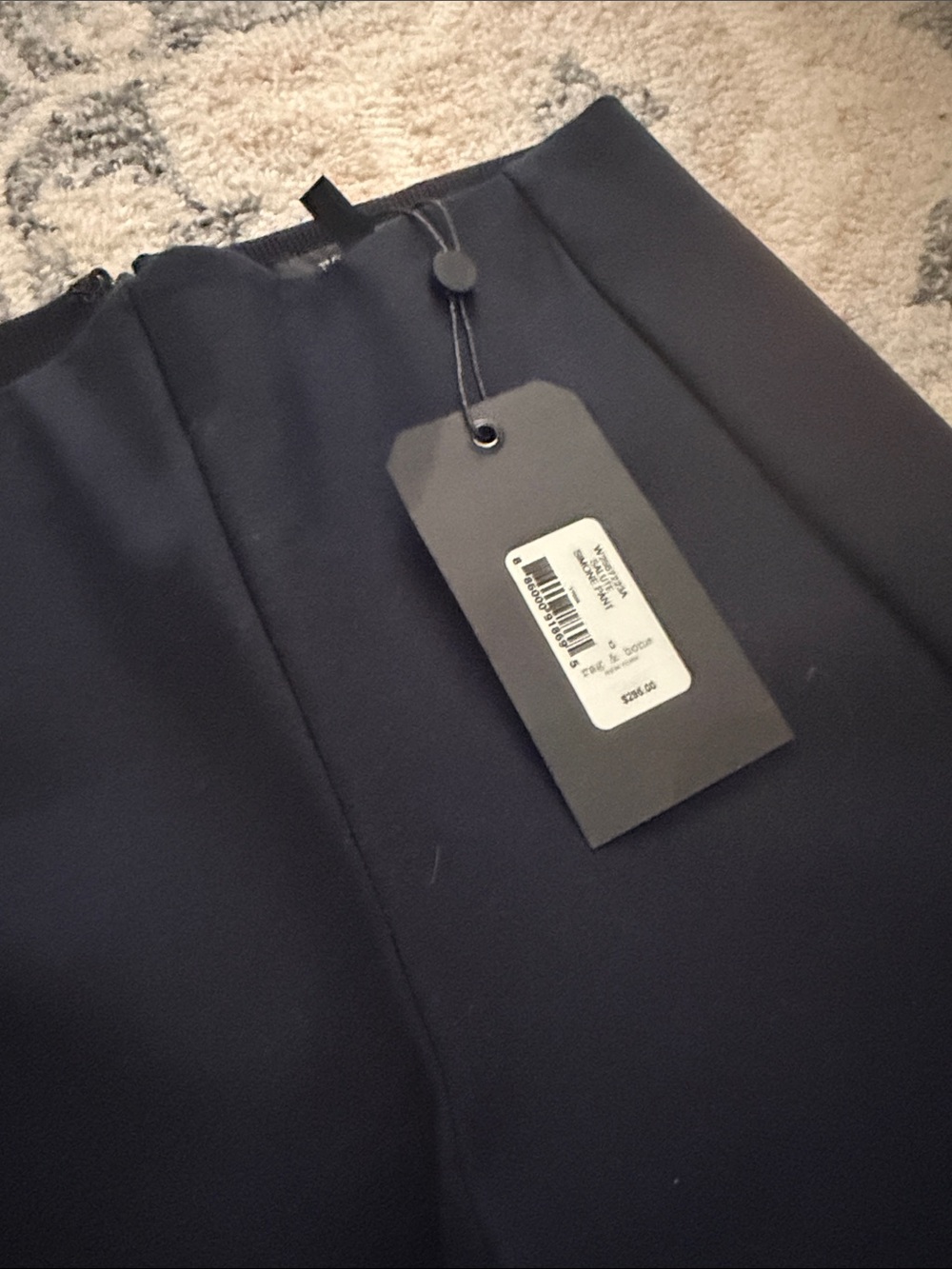 2 pairs of rag & bone Straight Leg Pants in Black and Navy, Simone pant, size 0 - Picture 3 of 5